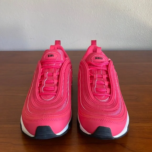 New Nike By You Men’s Air Max 97 Pink/Black DJ3181-991 Size 10.5 NWOB - Picture 3 of 5